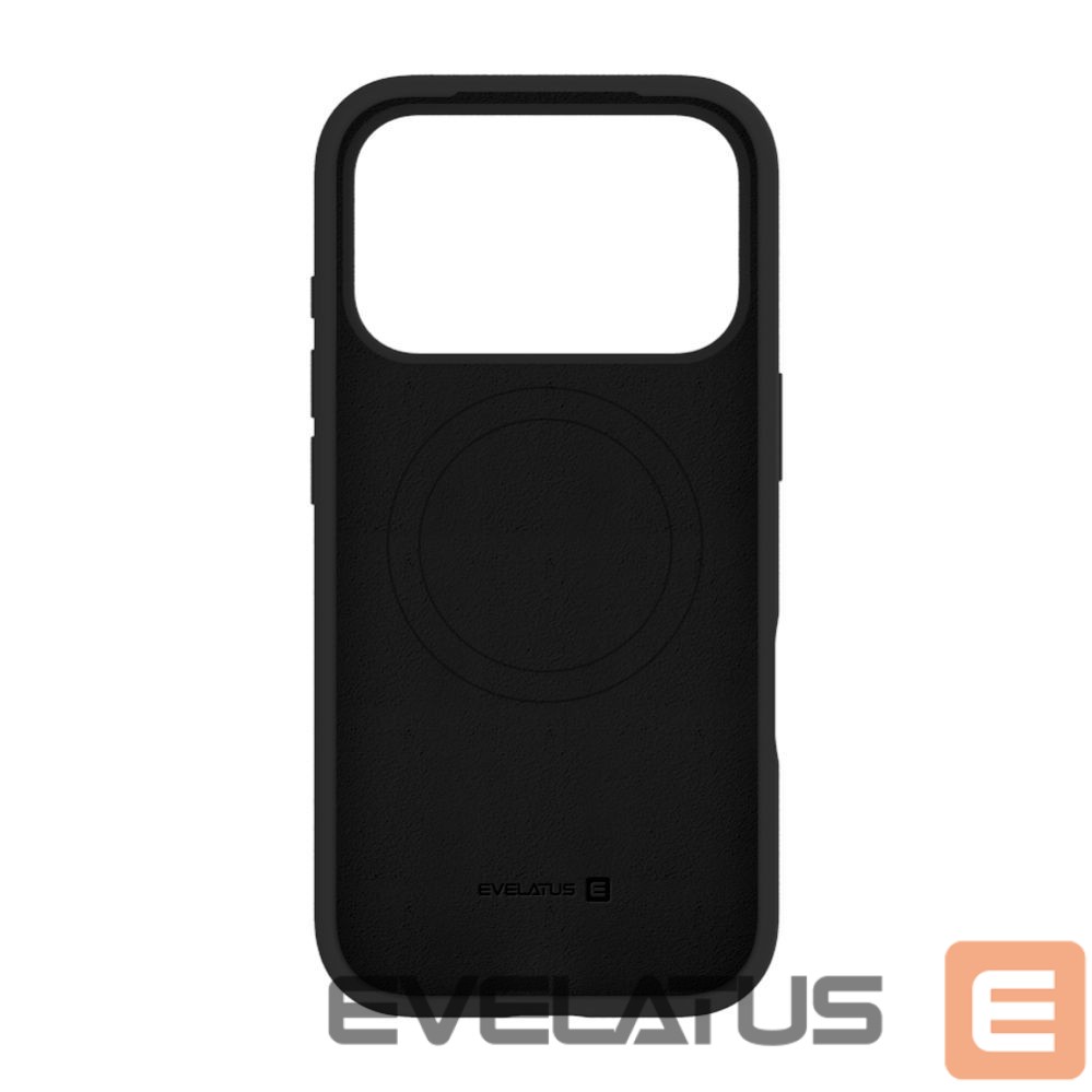 Back panel cover Evelatus Apple iPhone 17 Pro Premium Magsafe Soft Touch Silicone Case Black