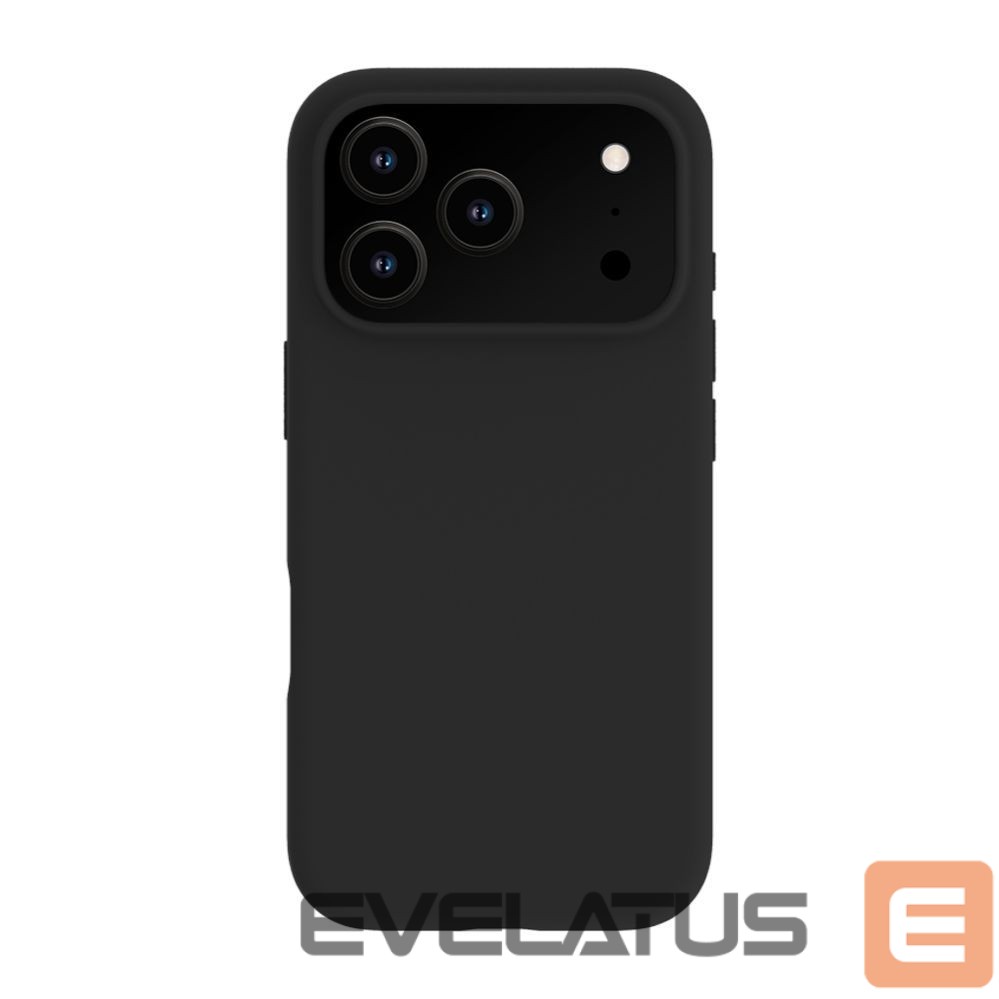 Back panel cover Evelatus Apple iPhone 17 Pro Premium Magsafe Soft Touch Silicone Case Black