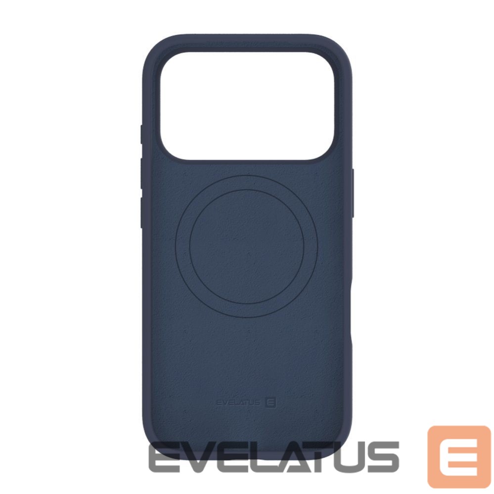 Back panel cover Evelatus Apple iPhone 17 Pro Premium Magsafe Soft Touch Silicone Case Midnight Blue