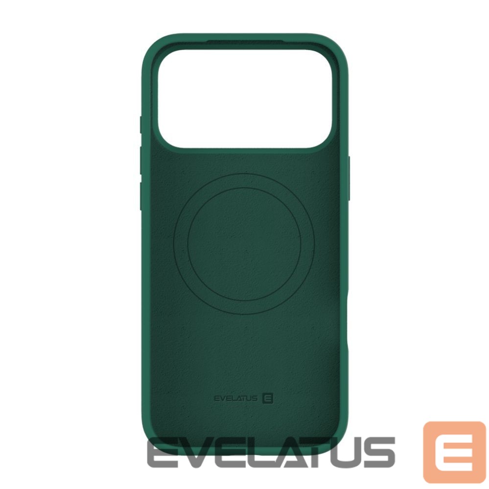 Back panel cover Evelatus Apple iPhone 17 Pro Max Premium Magsafe Soft Touch Silicone Case Atrovirens