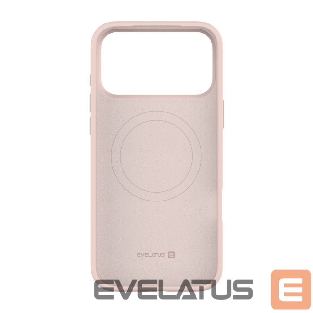 Back panel cover Evelatus Apple iPhone 17 Pro Max Premium Magsafe Soft Touch Silicone Case Pink Sand