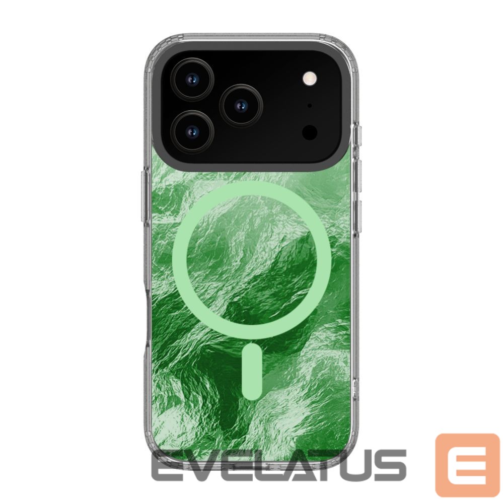 Back panel cover Evelatus Apple iPhone 17 Pro IMD Glacier Case with Magsafe Green