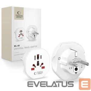 Adapter Tech-Protect Universal WL-09 UNIVERSAL TRAVEL ADAPTER FROM EU WHITE White