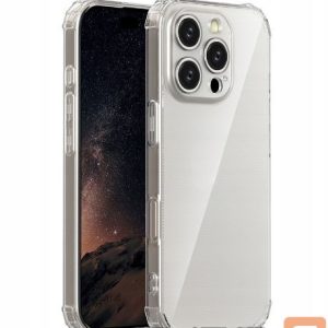 Back panel cover iLike Apple iPhone 17 Air Anti Shock 1,5 mm case Transparent
