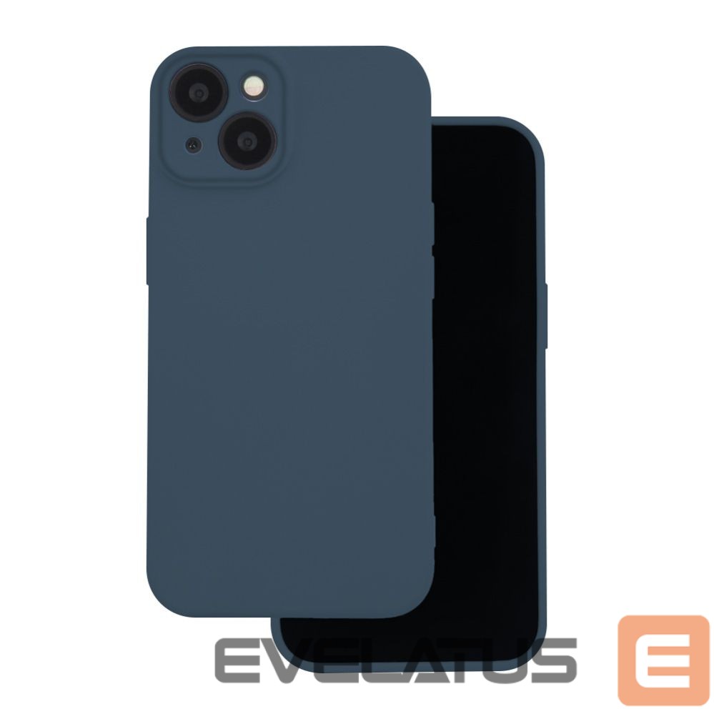 Back panel cover iLike Apple iPhone 17 Silicone case Dark Blue