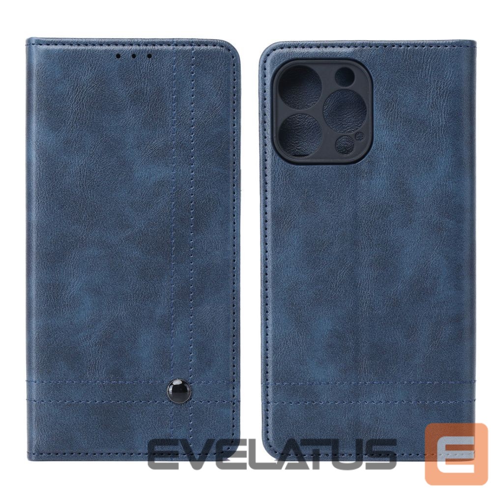 Book case iLike Xiaomi Redmi Note 14 Pro 4G Smart Seam book case Navy Blue