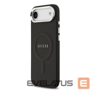 Back panel cover Guess Apple iPhone Air PU Saffiano MagSafe Case Black