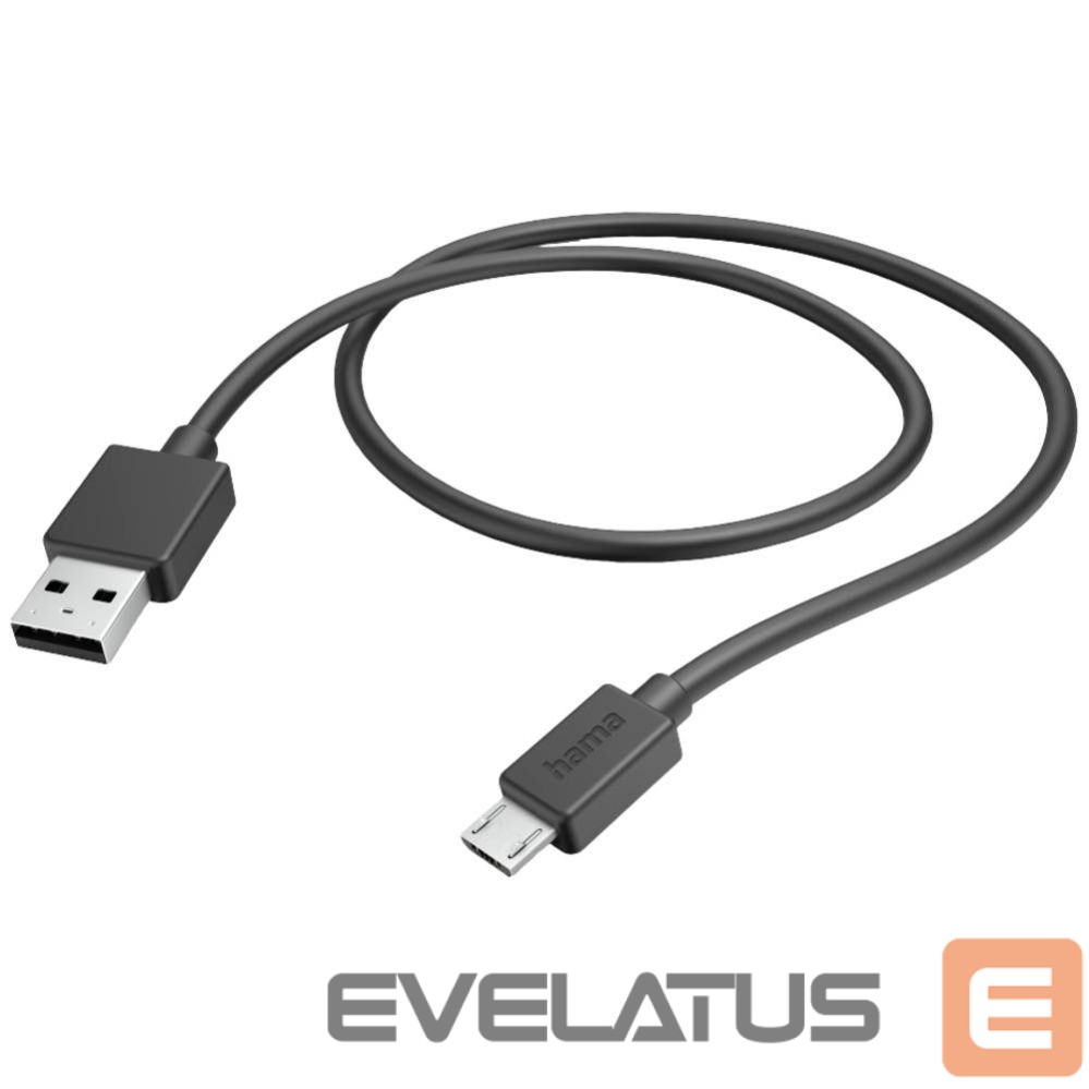 Cable Hama Charging Cable USB-A to Micro USB 1m Black