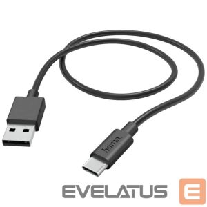 Cable Hama  Charging Cable USB-A to USB-C 1m Black