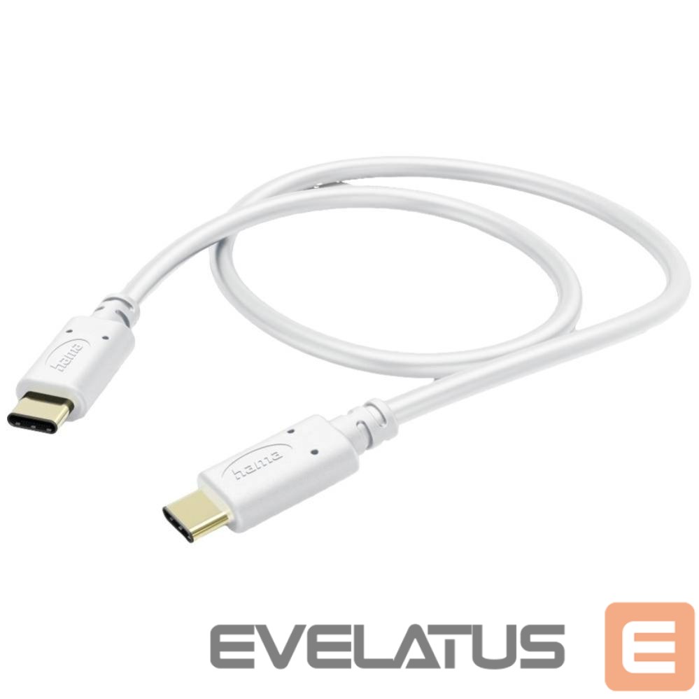 Cable Hama Charging Cable USB-C to USB-C 1.5m White