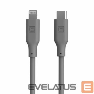 Cable Evelatus  Evelatus USB C to Lightning Silicone Cable 1.2M (MFI10CL) 60W / 20V3A Grey