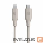 Cable Evelatus  Evelatus USB C to Lightning Silicone Cable 1.2M (MFI10CL) 60W / 20V3A Warm Gray