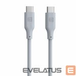 Cable Evelatus  Evelatus USB C to USB C Silicone Cable 1.2M 60W / 20V3A White