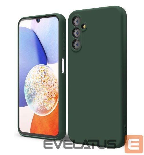 Back panel cover Evelatus Samsung Galaxy A14 4G / 5G Premium Soft Touch Silicone Case Pine Green