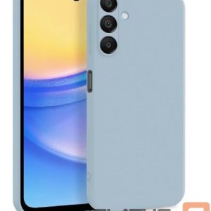 Back panel cover Evelatus Samsung Galaxy A15 Premium Soft Touch Silicone Case Grey Blue