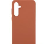 Back panel cover Evelatus Samsung Galaxy A34 Premium Soft Touch Silicone Case Saddle Brown