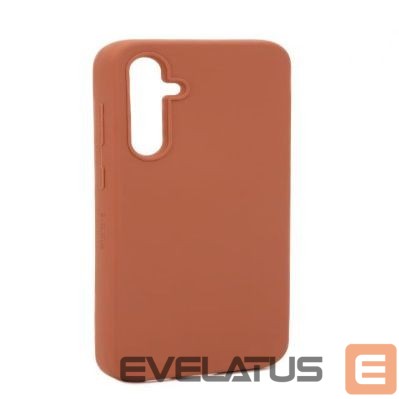 Back panel cover Evelatus Samsung Galaxy A54 Premium Soft Touch Silicone Case Saddle Brown