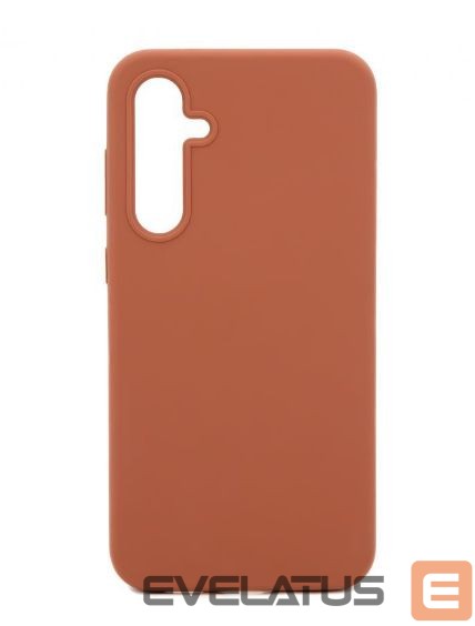 Back panel cover Evelatus Samsung Galaxy A54 Premium Soft Touch Silicone Case Saddle Brown