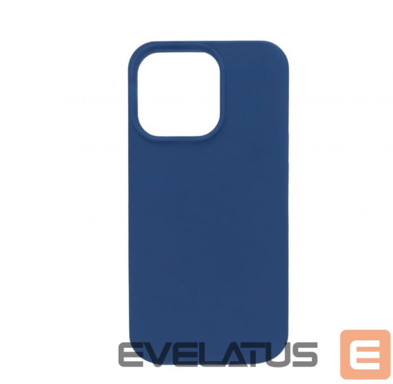 Back panel cover Connect Apple iPhone 13 Pro Premium Magsafe Soft Touch Silicone Case New Function Midnight Blue