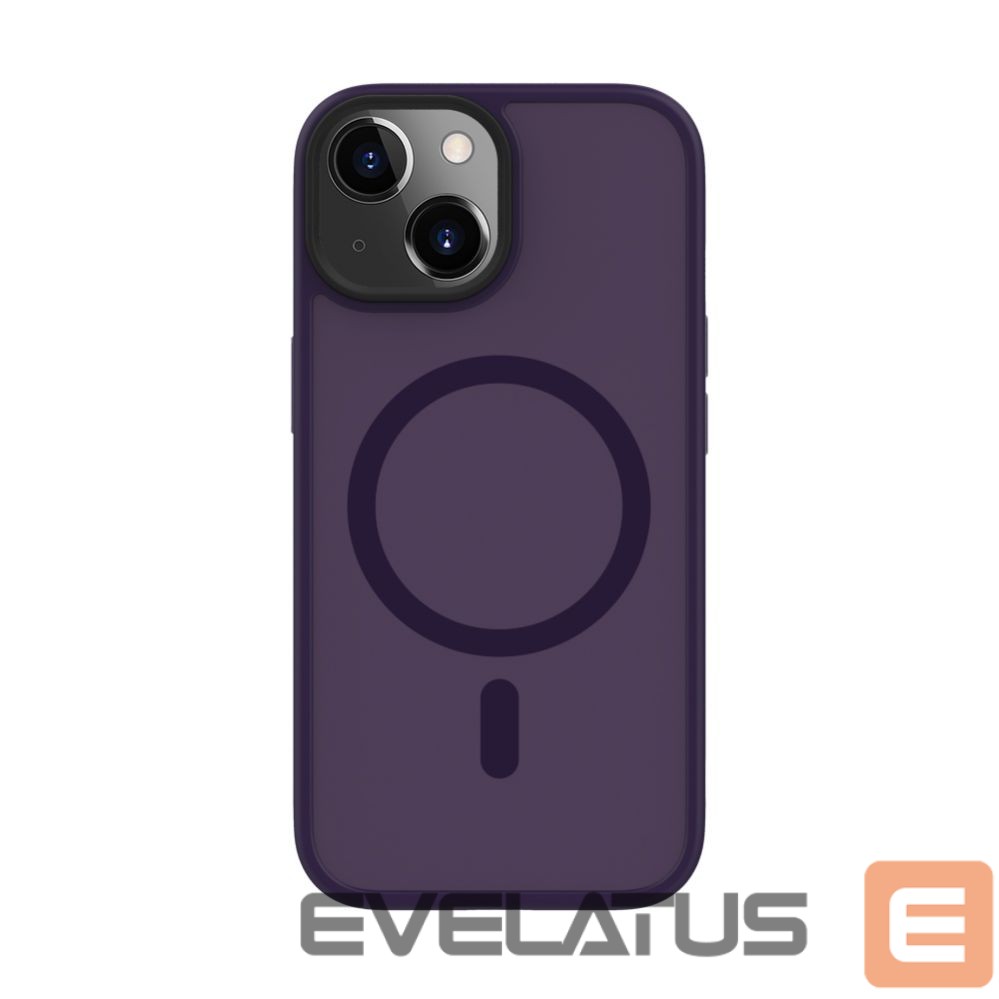 Back panel cover Connect Apple iPhone 14 Hybrid Case With Magnetic PC+TPU Deep Purple