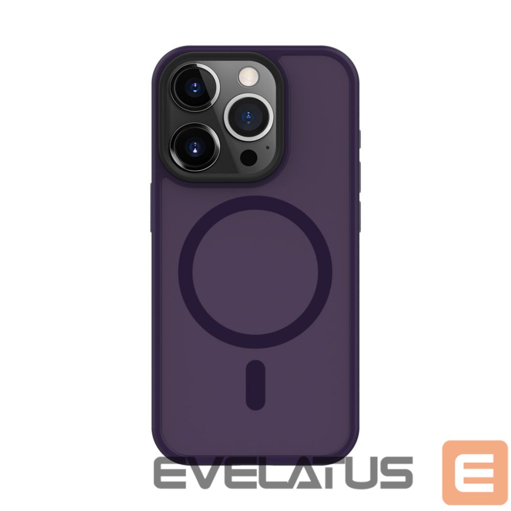 Back panel cover Connect Apple iPhone 14 Pro Hybrid Case With Magnetic PC+TPU Deep Purple