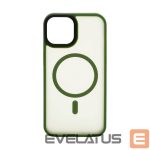 Back panel cover Connect Apple iPhone 15 Hybrid Case With Magnetic PC+TPU Green