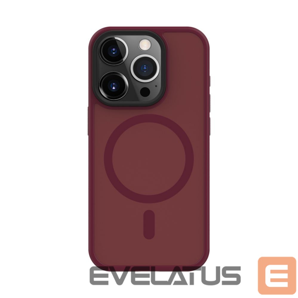 Back panel cover Connect Apple iPhone 15 Pro Hybrid Case With Magnetic PC+TPU Plum