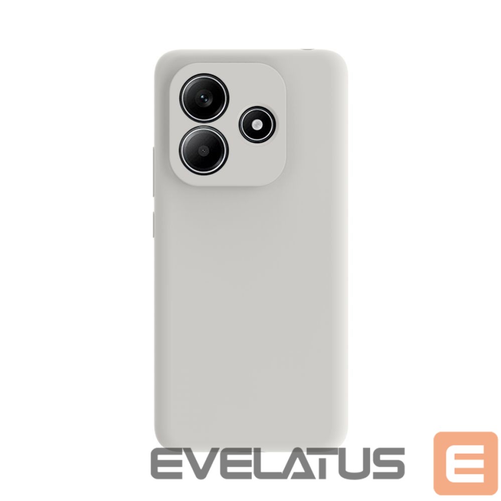 Back panel cover Evelatus Xiaomi Redmi Note 13 4G Premium Soft Touch Silicone Case Silver