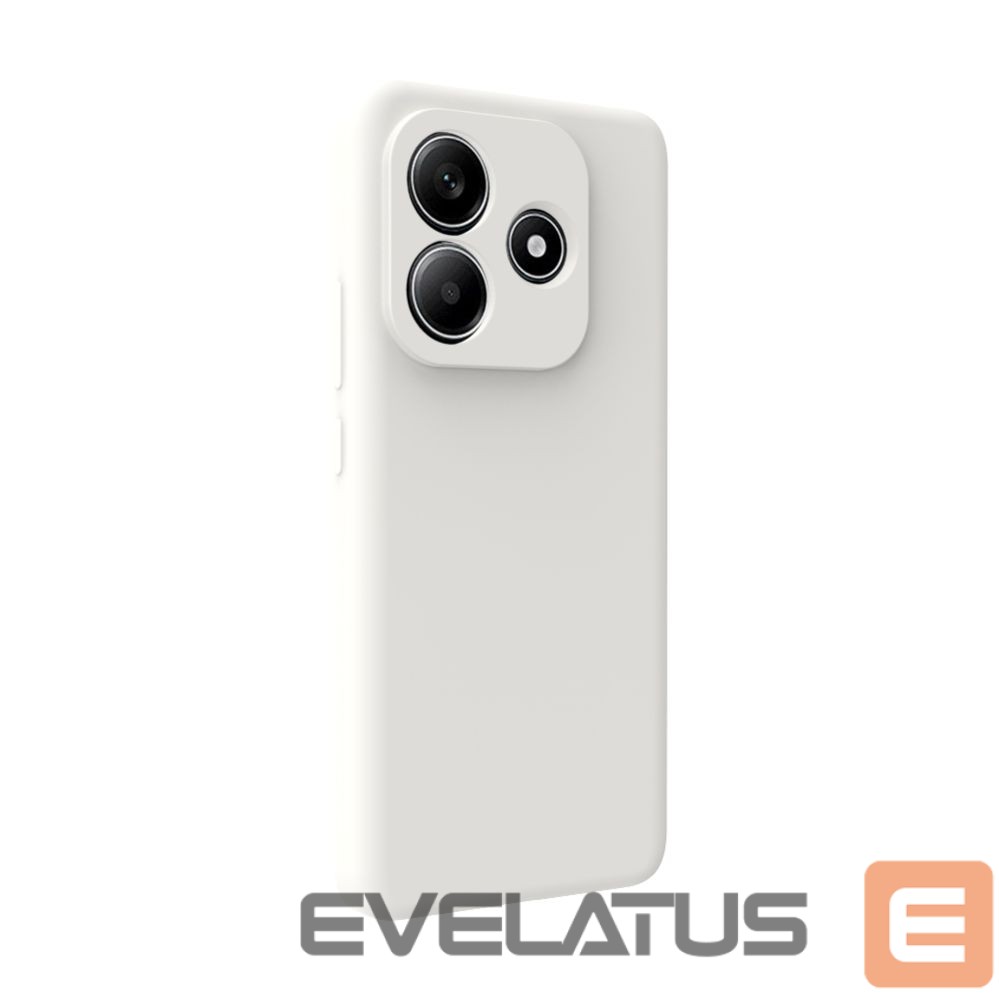 Back panel cover Evelatus Xiaomi Redmi Note 13 4G Premium Soft Touch Silicone Case Silver