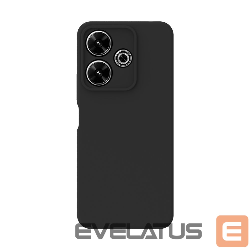 Back panel cover Connect Xiaomi Redmi Note 13 Pro Plus Premium Quality Soft Touch Silicone Case Black