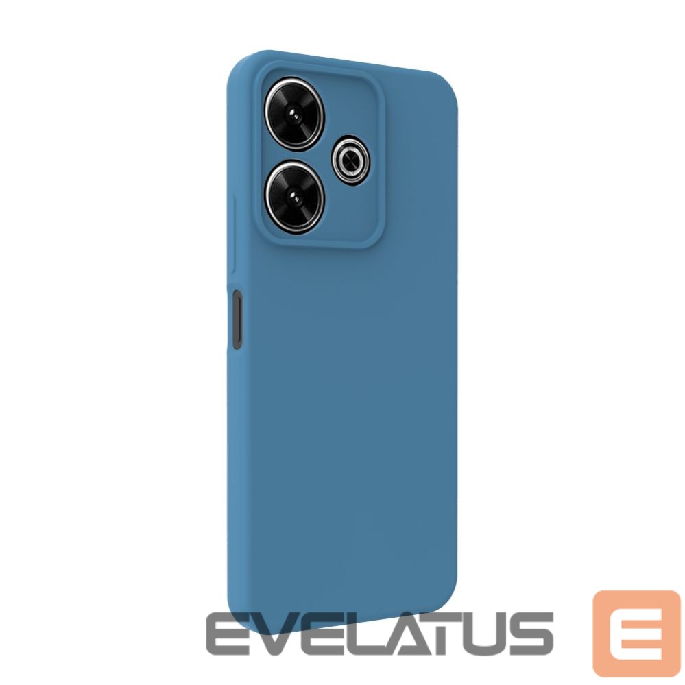 Back panel cover Connect Xiaomi Poco X6 Pro Premium Quality Soft Touch Silicone Case Midnight Blue