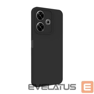 Back panel cover Connect Xiaomi Poco M6 Premium Quality Soft Touch Silicone Case Black