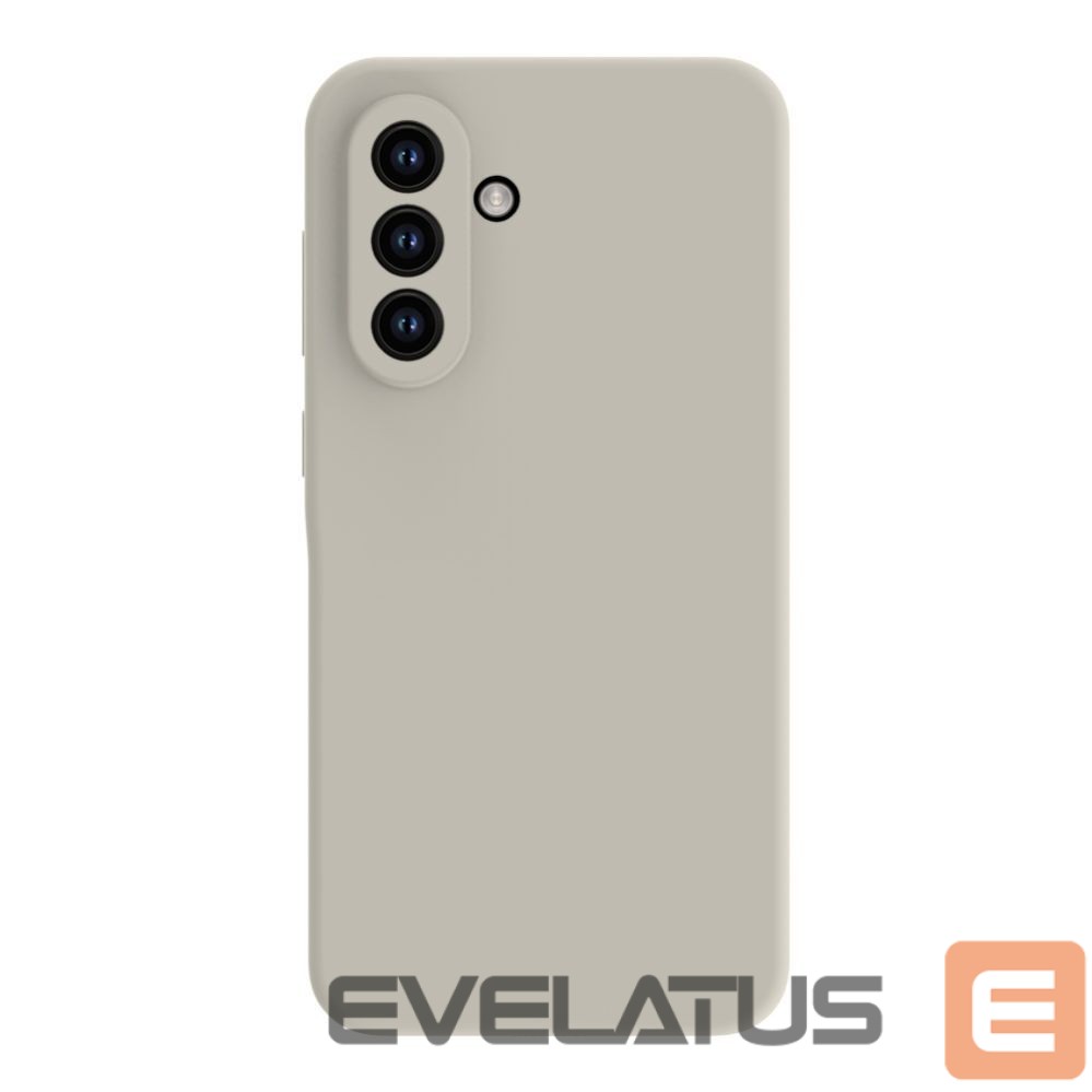 Back panel cover Connect Samsung Galaxy A35 5G Premium Quality Soft Touch Silicone Case Silver
