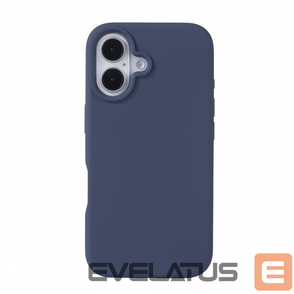 Back panel cover Evelatus Apple iPhone 16 Premium Magsafe Soft Touch Silicone Case Midnight Blue