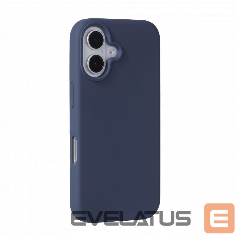 Back panel cover Evelatus Apple iPhone 16 Premium Magsafe Soft Touch Silicone Case Midnight Blue