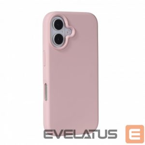 Back panel cover Evelatus Apple iPhone 16 Premium Magsafe Soft Touch Silicone Case Pink Sand