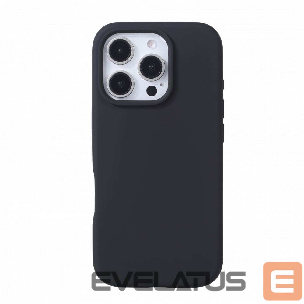 Back panel cover Evelatus Apple iPhone 16 Pro Premium Magsafe Soft Touch Silicone Case Black