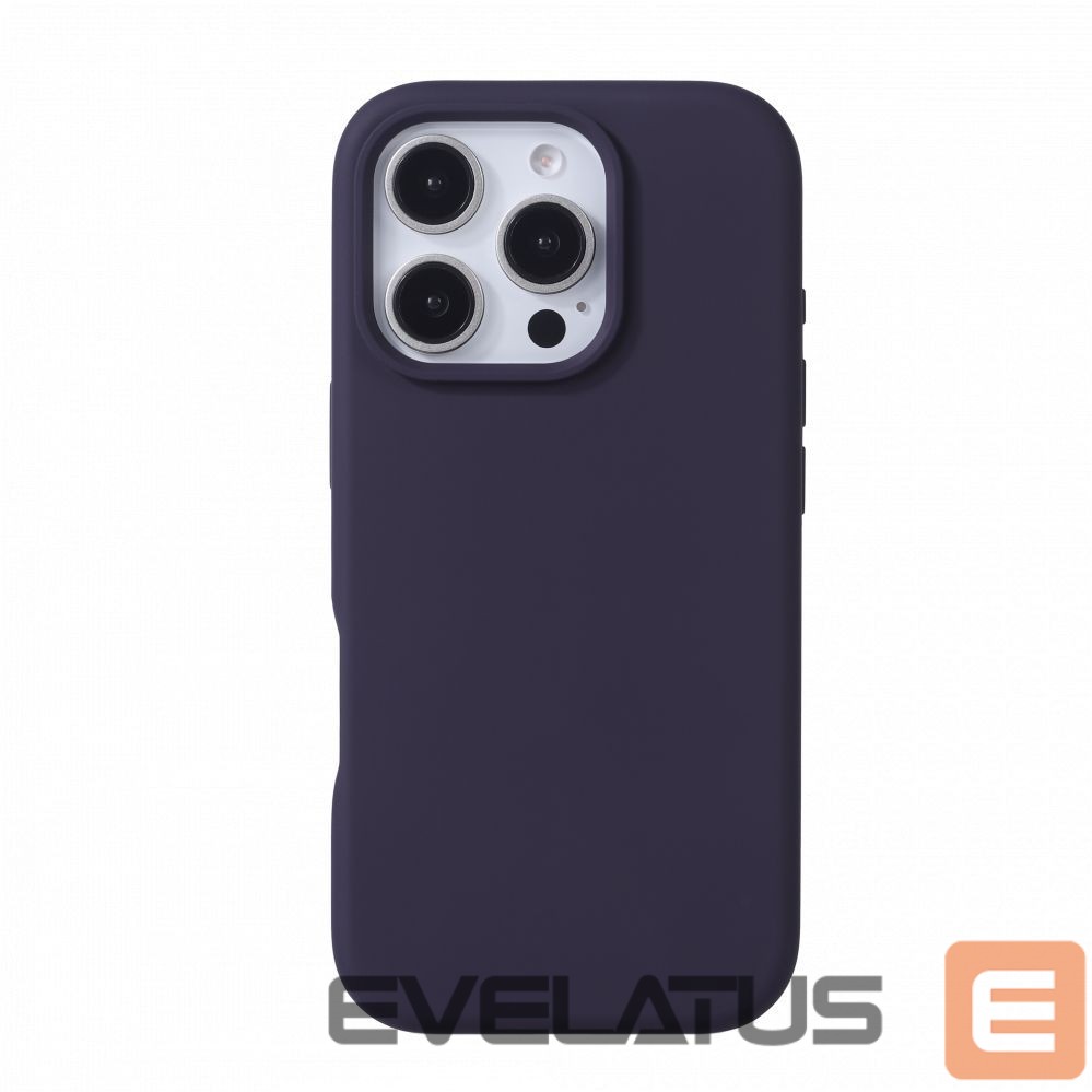 Back panel cover Evelatus Apple iPhone 16 Pro Max Premium Magsafe Soft Touch Silicone Case Deep Purple