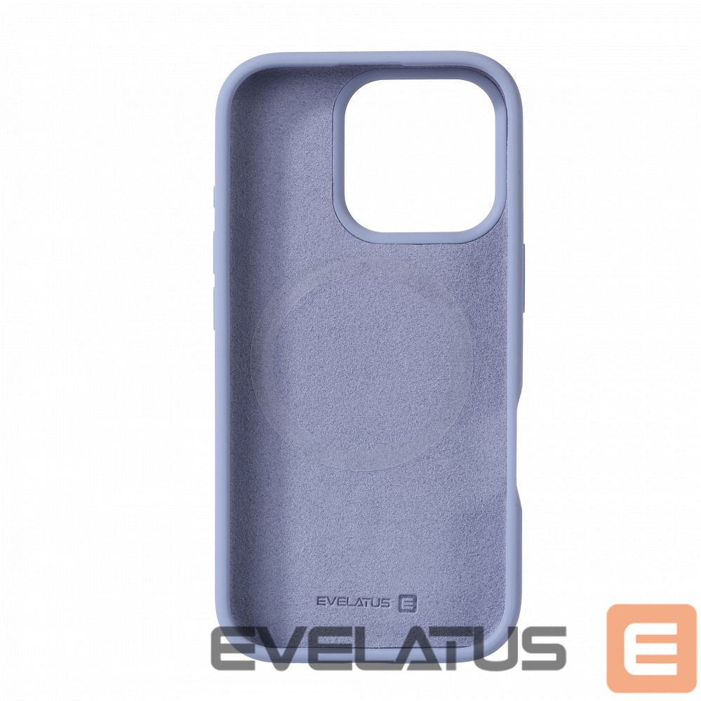 Back panel cover Evelatus Apple iPhone 16 Pro Max Premium Magsafe Soft Touch Silicone Case Lavender Gray