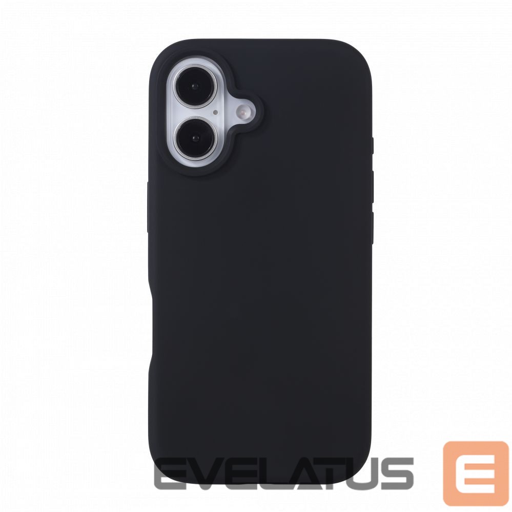 Back panel cover Evelatus Apple iPhone 16 Plus Premium Magsafe Soft Touch Silicone Case Black