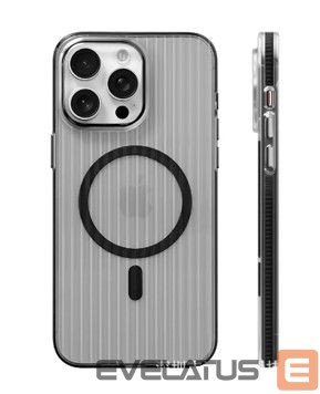 Back panel cover Evelatus Apple iPhone 16 Suitcase MagSafe Case Transparent Black
