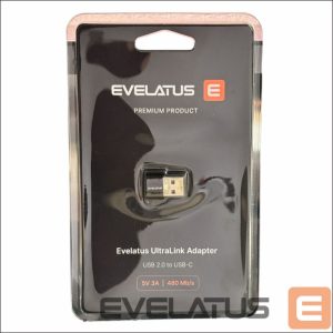 Converter Evelatus  Evelatus UltraLink OTG Adapter USB 3.0 to USB-C 5V 3A  |  480 Mb/s Abyss Blue