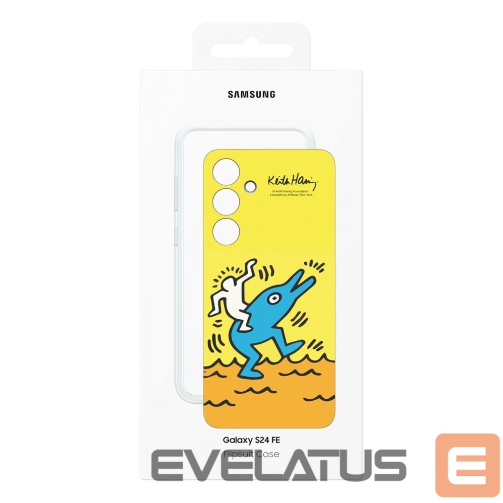 Back panel cover Samsung Samsung Flipsuit Case EF-MS721CYEGWW for Samsung Galaxy S 24 FE - yellow