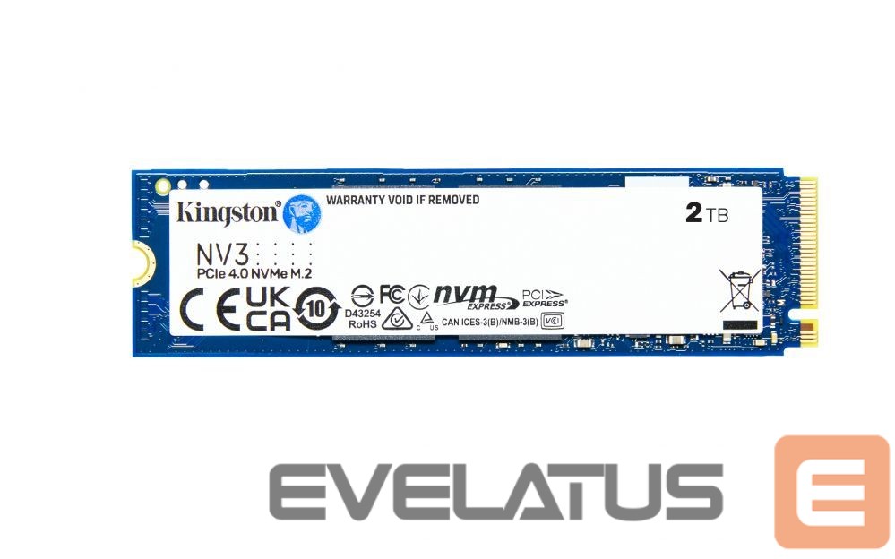 Hard drive SSD Kingston SSD PCIE G4 M.2 NVME 2000GB/SNV3S/2000G
