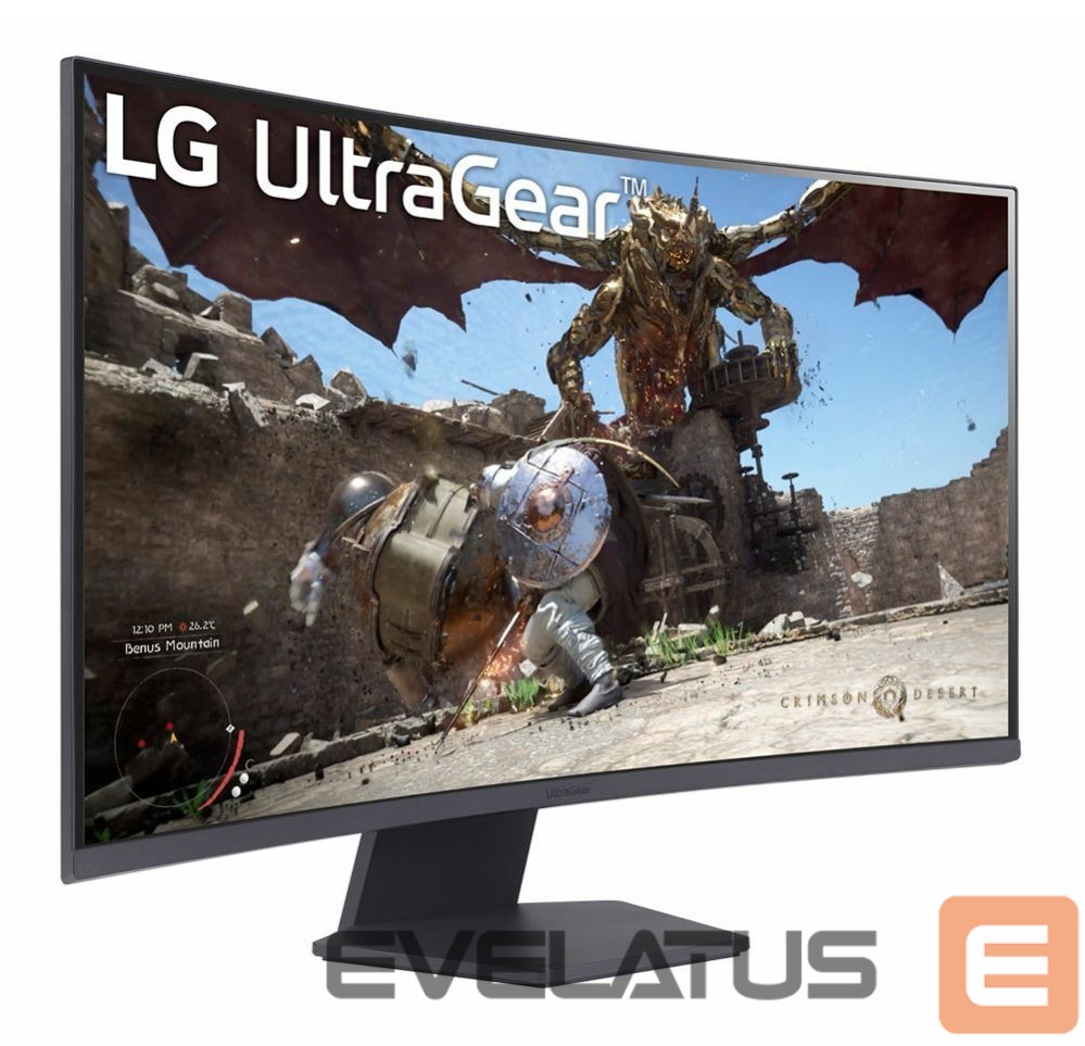 Monitor LG 32GS60QC-B | 32 " | VA | QHD | 16:9 | 180 Hz | 1 ms | 2560 x 1440 pixels | 300 cd/m² | HDMI ports quantity 2