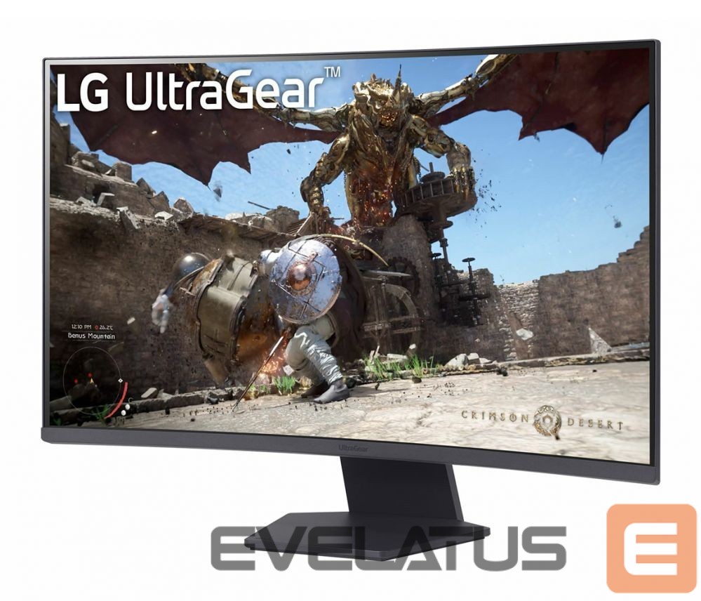Monitor LG 32GS60QC-B | 32 " | VA | QHD | 16:9 | 180 Hz | 1 ms | 2560 x 1440 pixels | 300 cd/m² | HDMI ports quantity 2