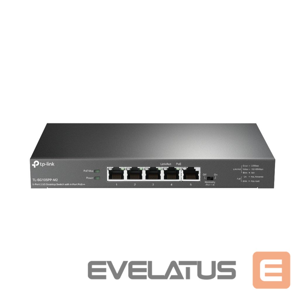 Commutator TP-Link NET SWITCH 5PORT 4POE+/TL-SG105PP-M2