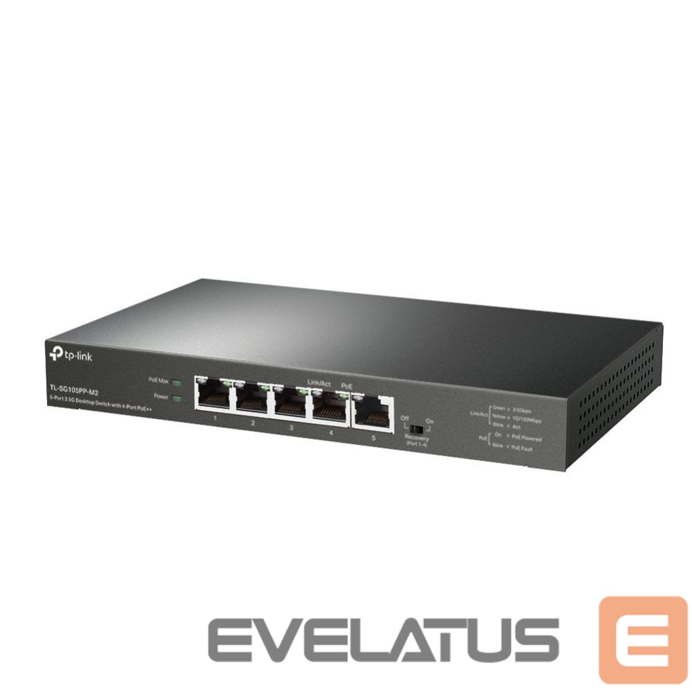 Commutator TP-Link NET SWITCH 5PORT 4POE+/TL-SG105PP-M2