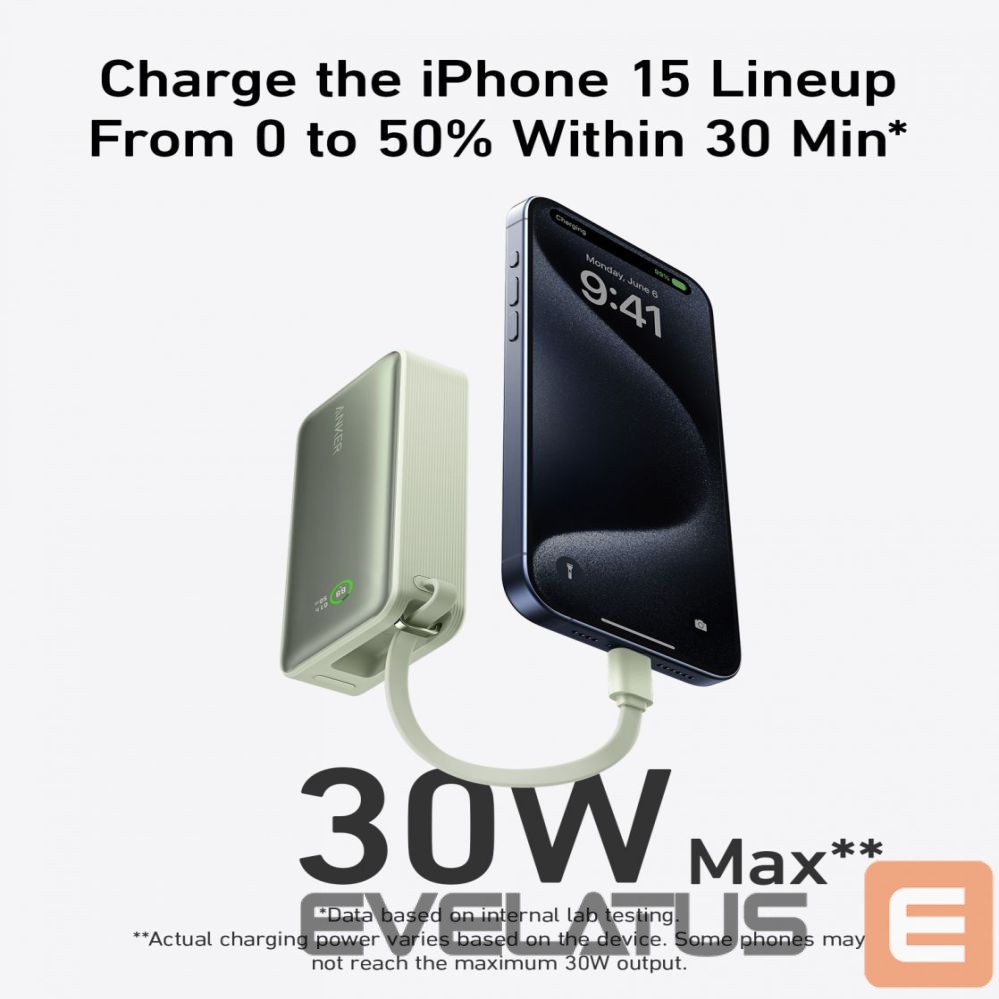 Power bank Anker 545 Nano Power Bank 10000mAh, PD 30W, Green |