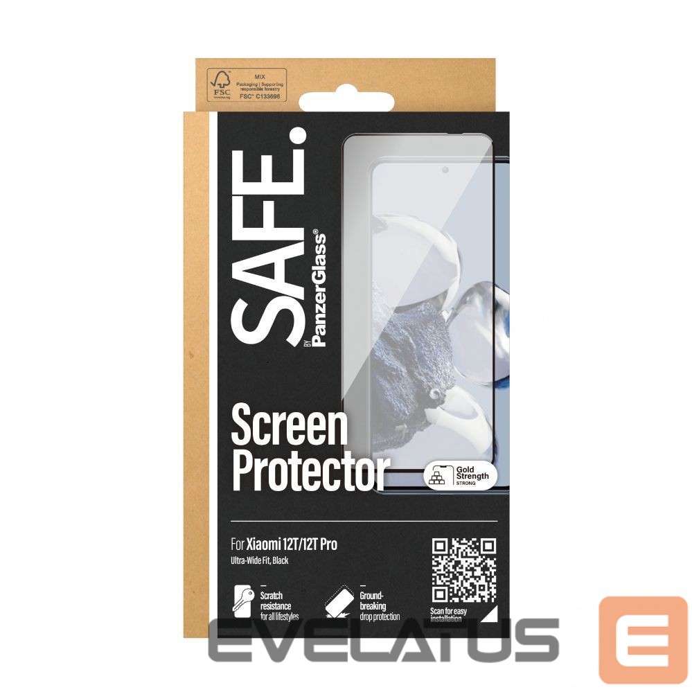 Back panel cover PanzerGlass SAFE by Screen Protector Xiaomi 12T | 12T Pro |